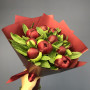 11 бордовых пионов фото 4